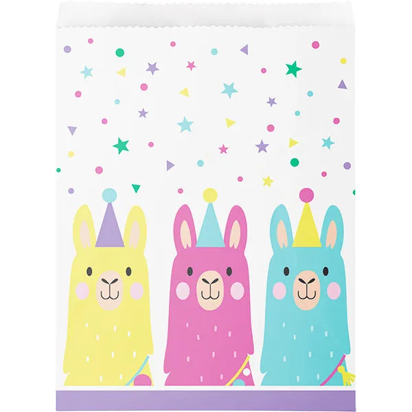 Llama Party Paper Treat Bags