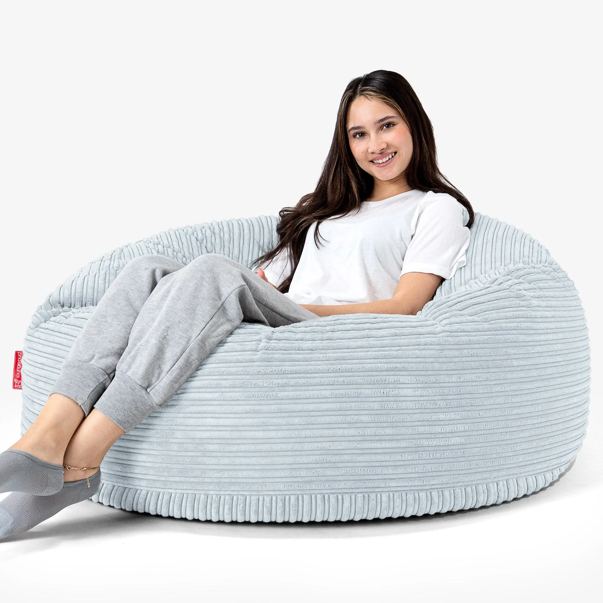 Mammoth Bean Bag Sofa - Cord Baby Blue