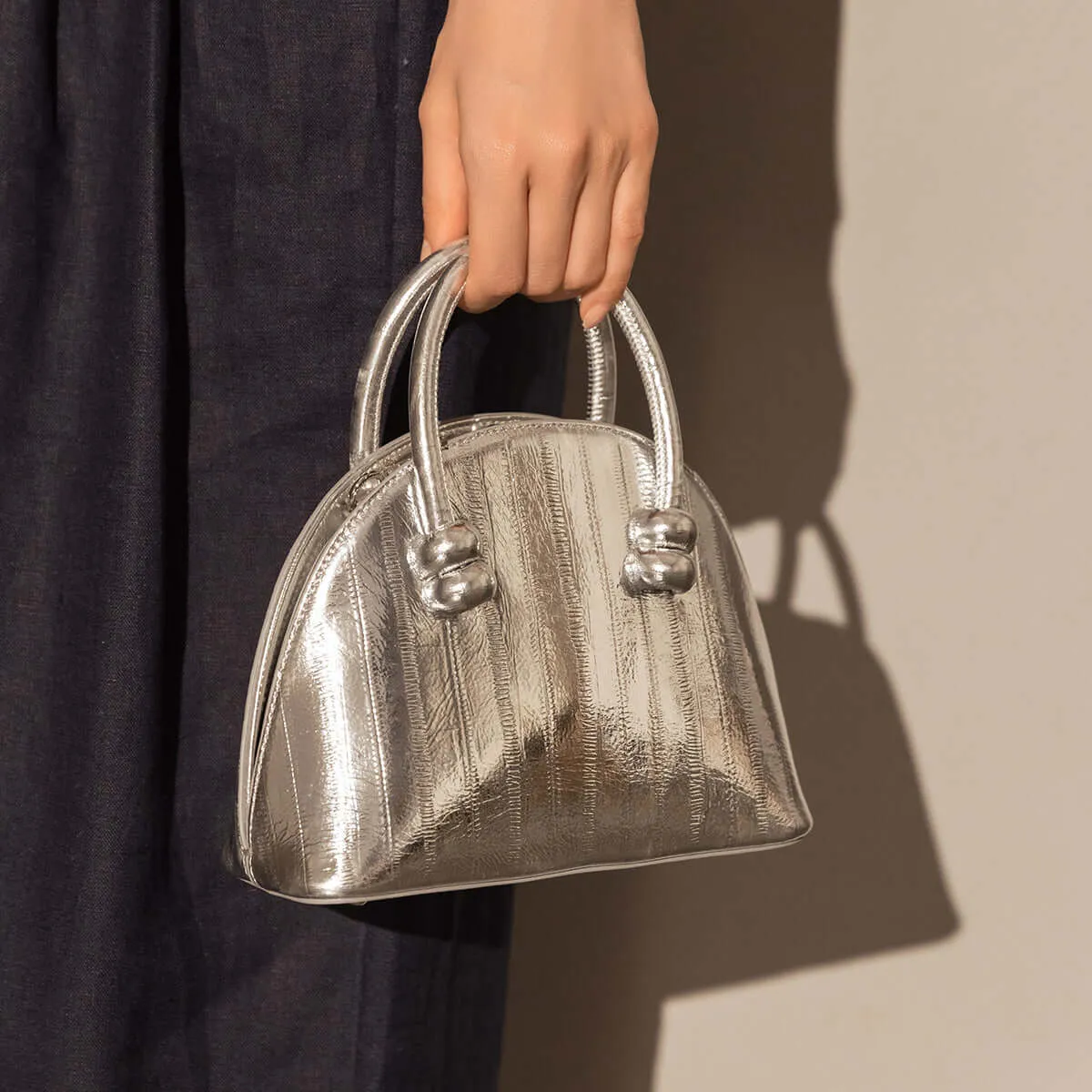 Metallic Dome Bag