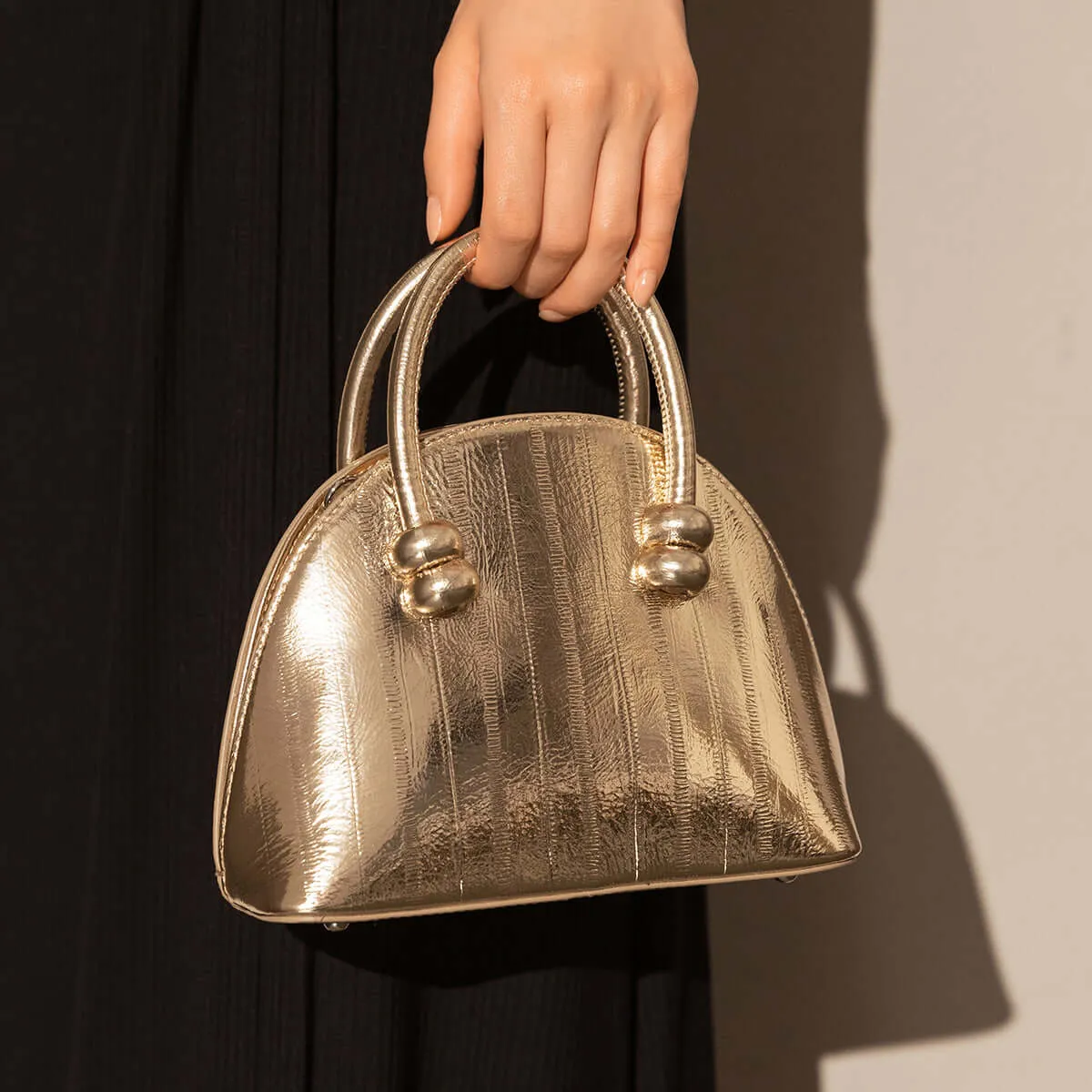 Metallic Dome Bag