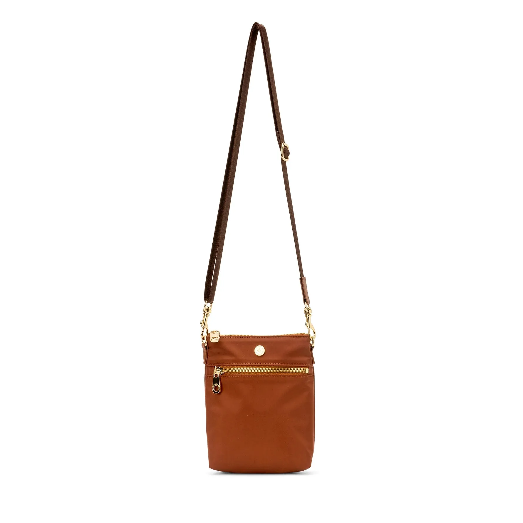 Mindy Mini Sling Crossbody - Cognac (Ships in 1-2 Weeks)