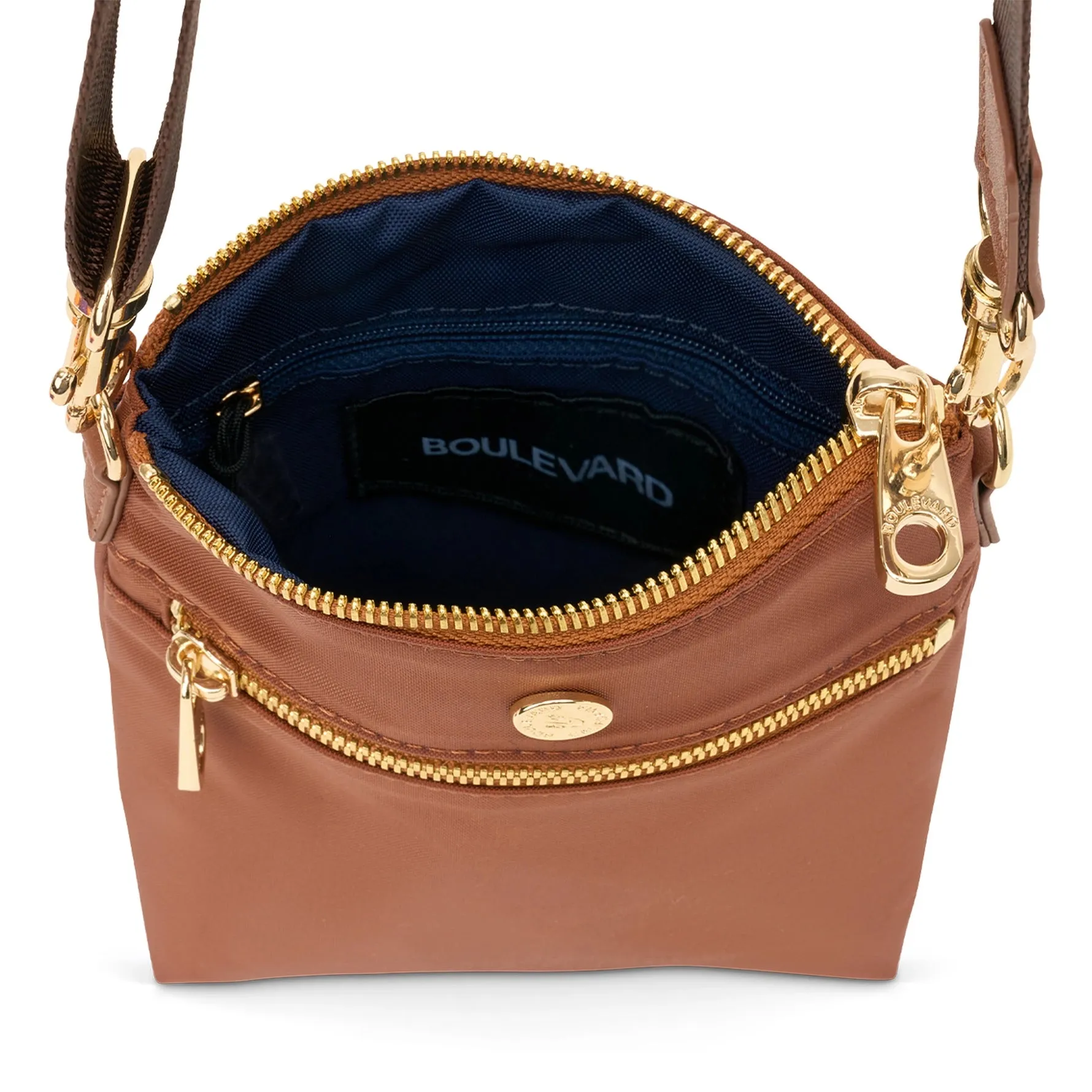 Mindy Mini Sling Crossbody - Cognac (Ships in 1-2 Weeks)