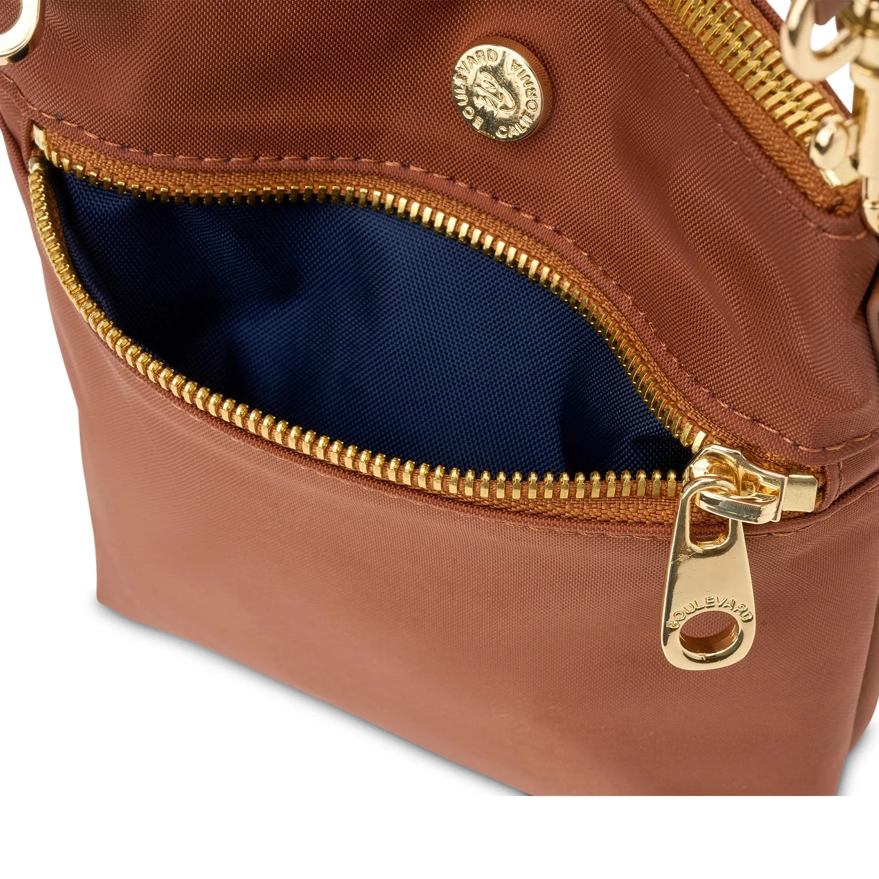 Mindy Mini Sling Crossbody - Cognac (Ships in 1-2 Weeks)