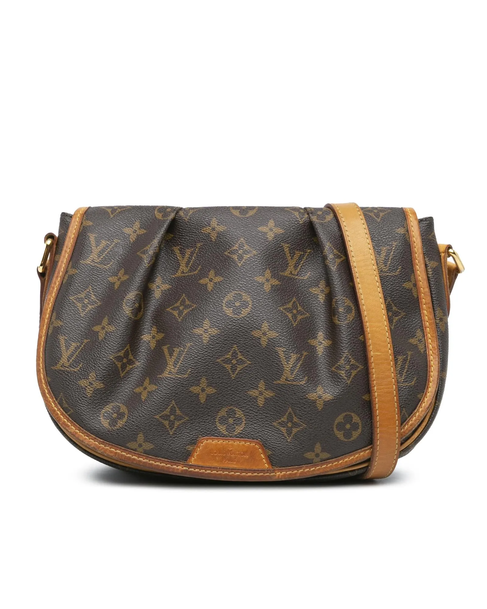 Monogram Canvas Crossbody Bag with Vachetta Leather Trim