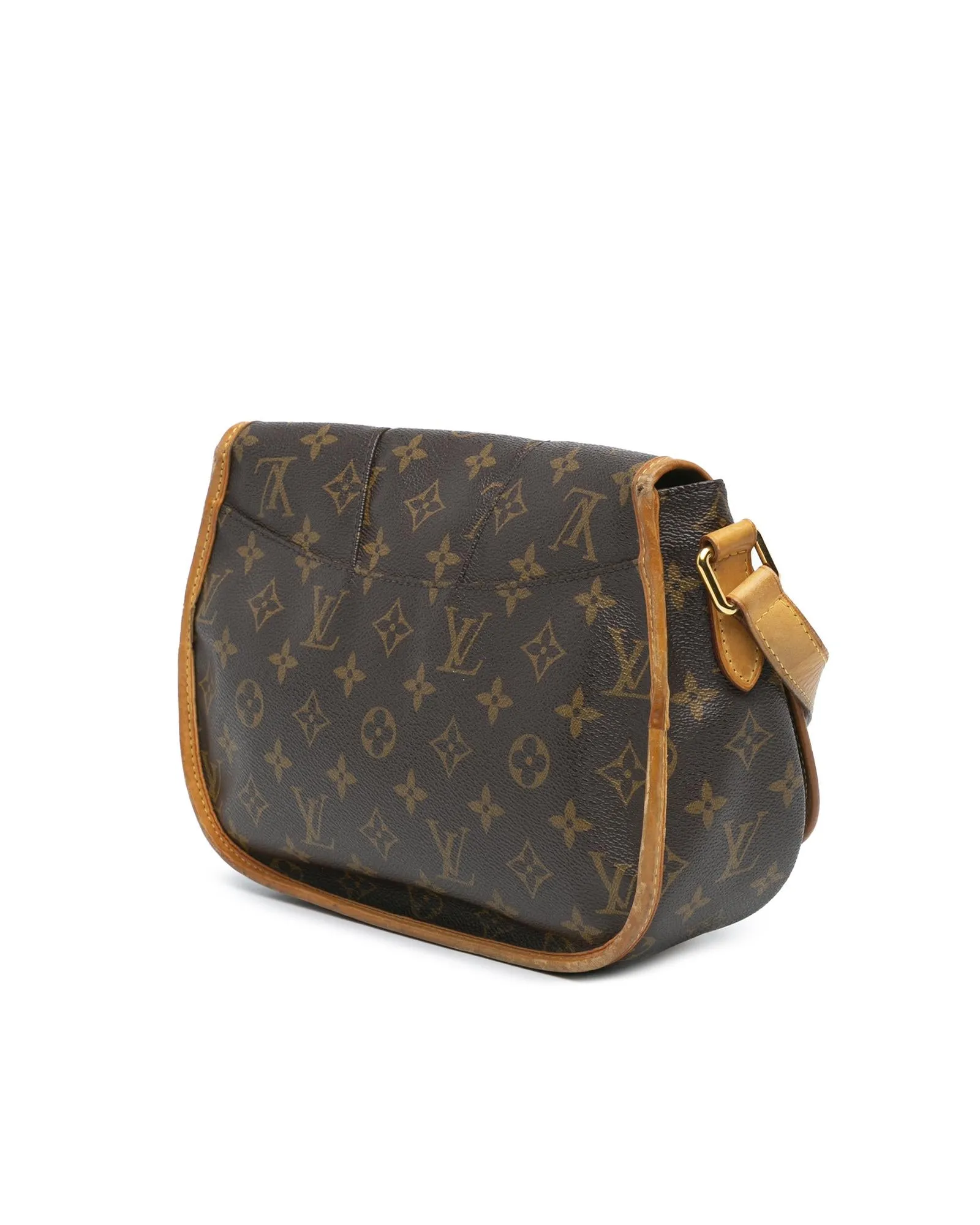 Monogram Canvas Crossbody Bag with Vachetta Leather Trim