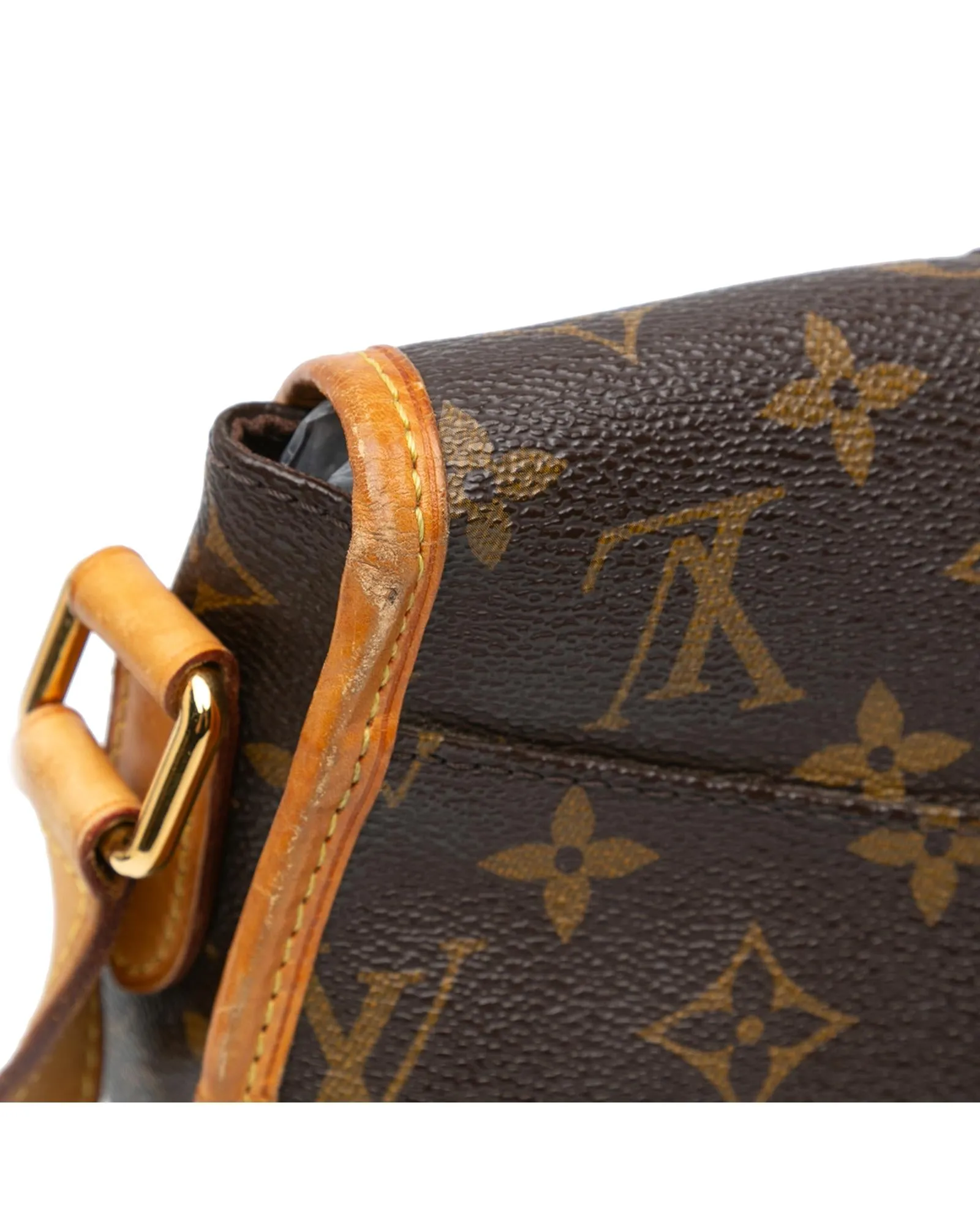 Monogram Canvas Crossbody Bag with Vachetta Leather Trim