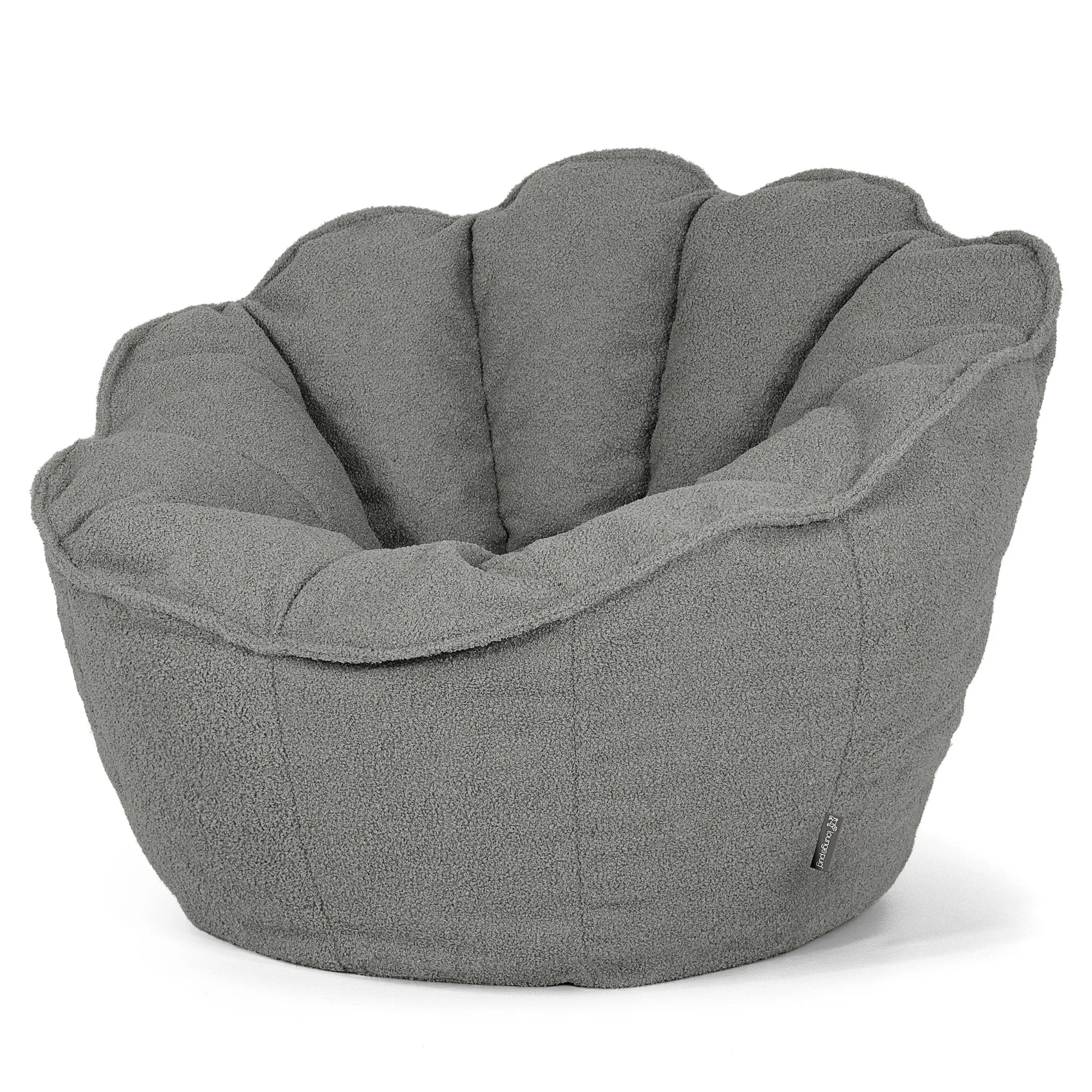 Natalia Sacco Bean Bag Chair - Boucle Grey