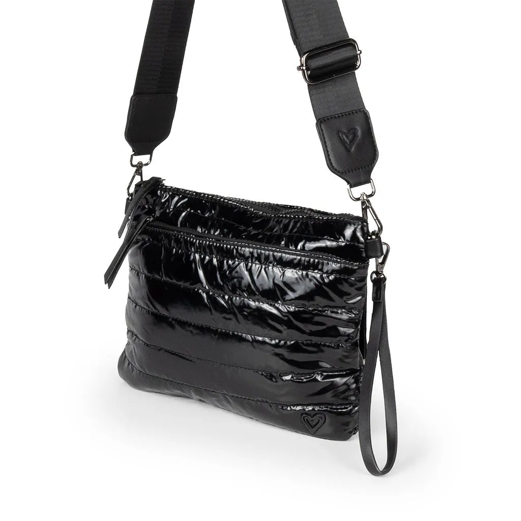 NEW: Delta 2.0 Large Puffer Belt/Crossbody Bag - Black