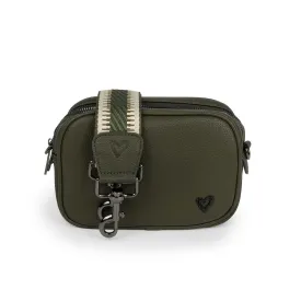 NEW: Durham Vegan Leather Crossbody - Olive