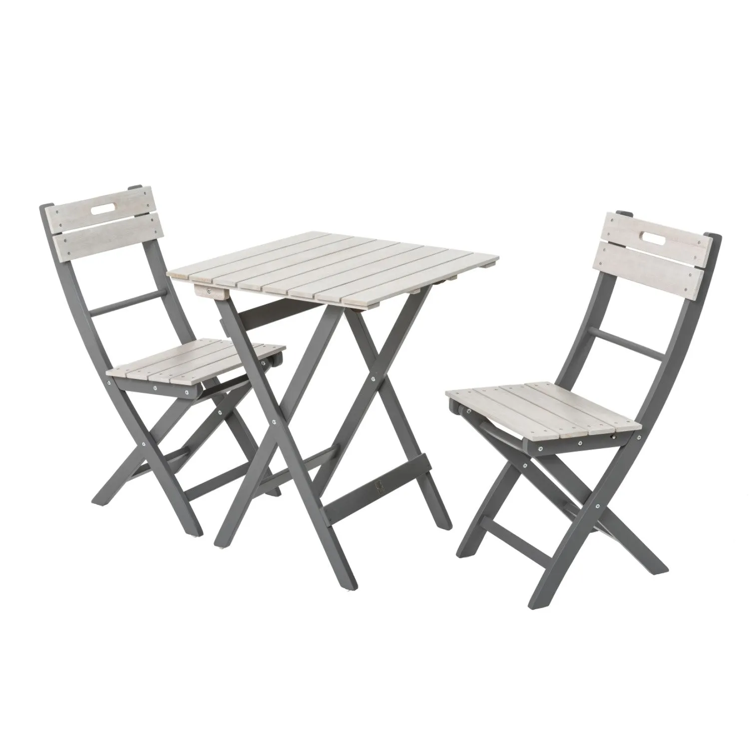 Norfolk Leisure Florenity Bistro Set Folding Table and Chairs Verdi Green, Galaxy Blue, Grigio Grey