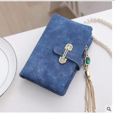 Nubuck Leather Women Wallets Female Fashion Zipper Small Wallet Women Short Coin Purse Holders Retro Wallet and Purses portfolio