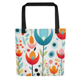 Petal Pop Mid-Century Jigsaw Puzzle Bag