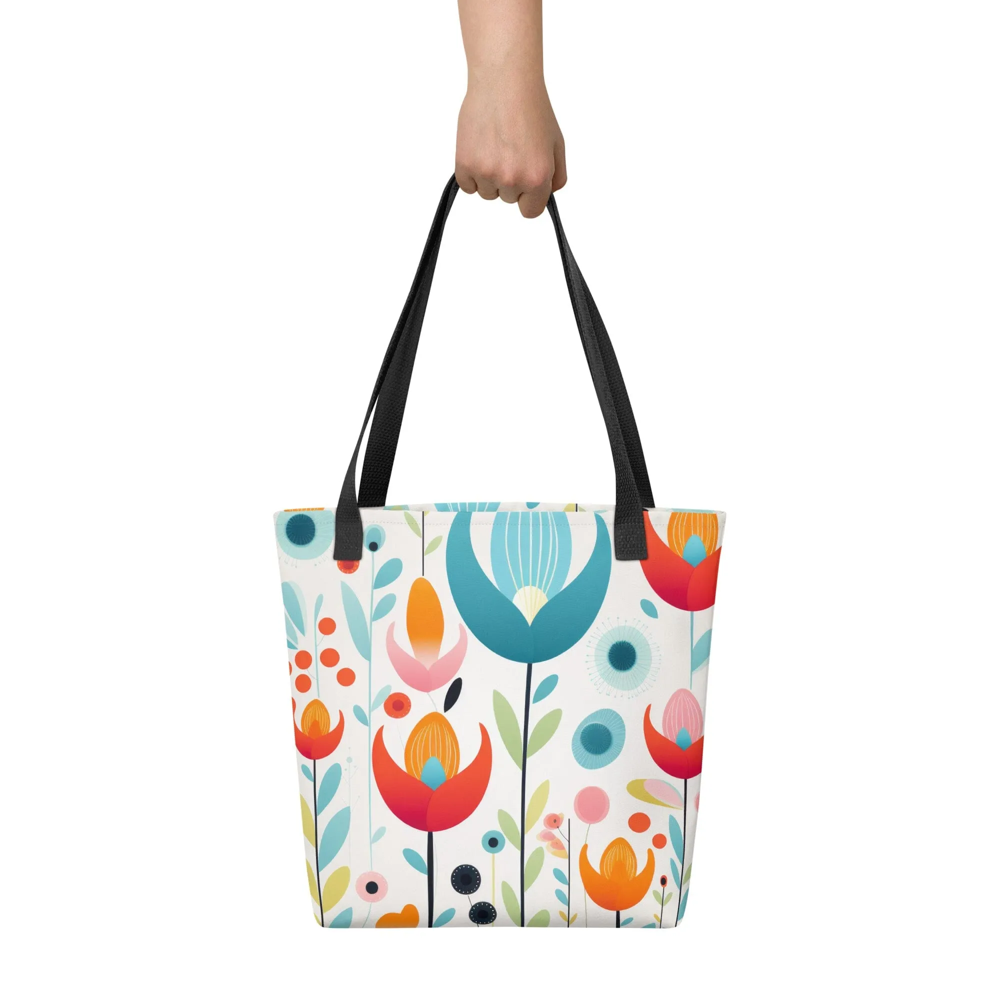 Petal Pop Mid-Century Jigsaw Puzzle Bag