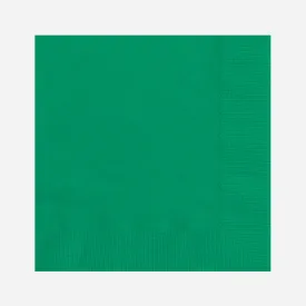 Plain Green Party Napkins