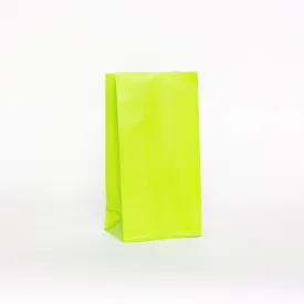 Plain Party Bags Lime Green (12 Pack)