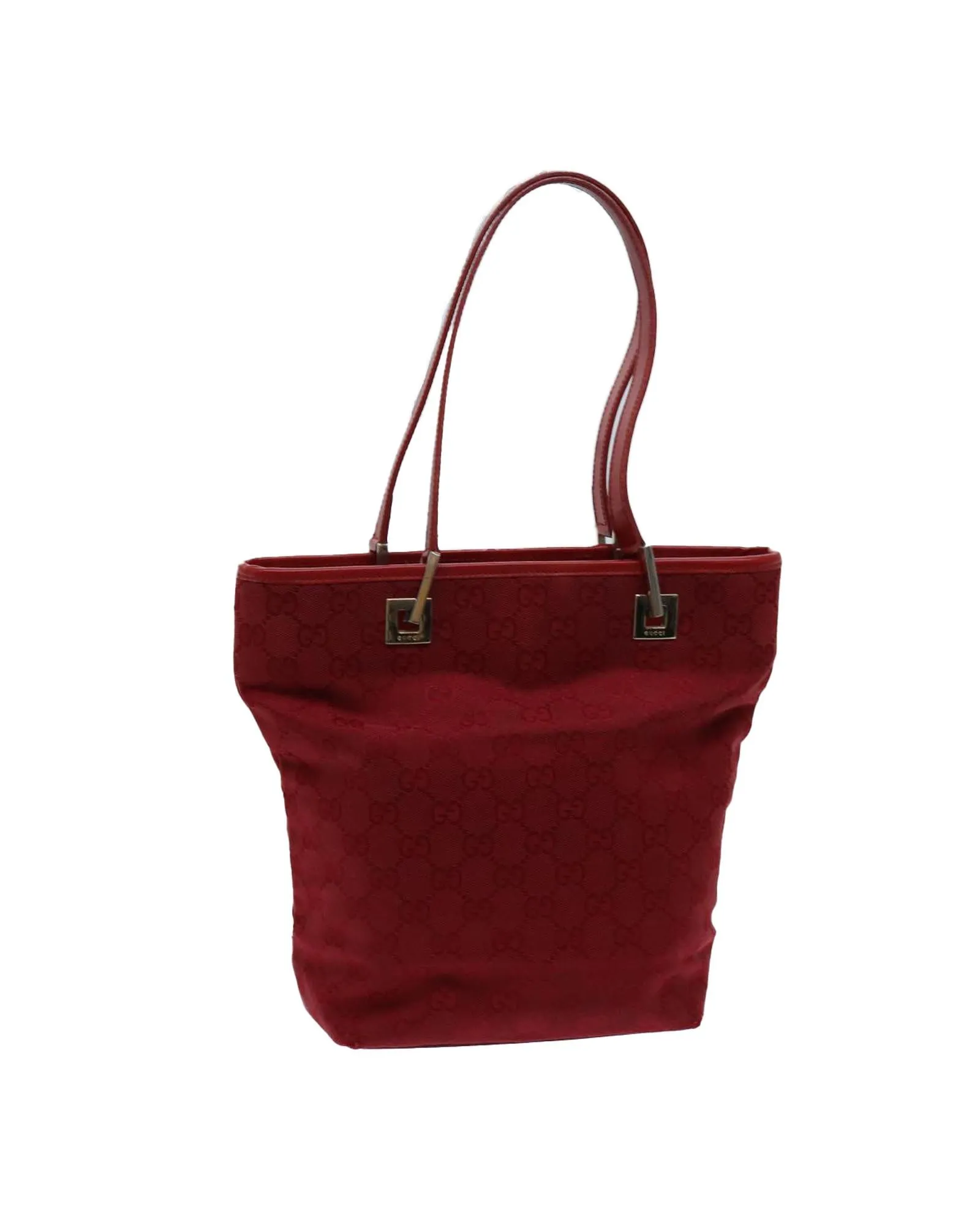 Red GG Canvas Hand Bag with Accessory and Serial No. 002.1099