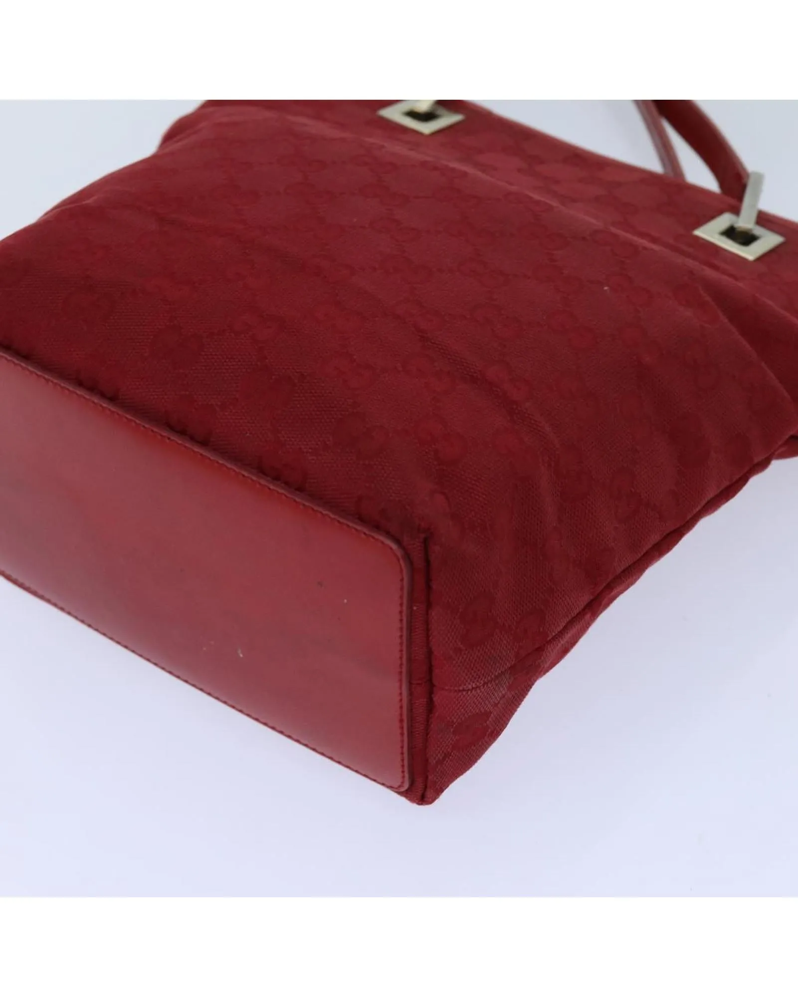 Red GG Canvas Hand Bag with Accessory and Serial No. 002.1099