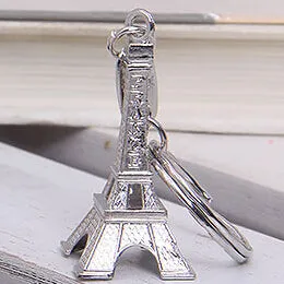 Retro Mini Decoration Torre Eiffel Tower Keychain Paris Tour Eiffel Key Chain Key Holder Key Ring Women Bag Charm Pendant Gift