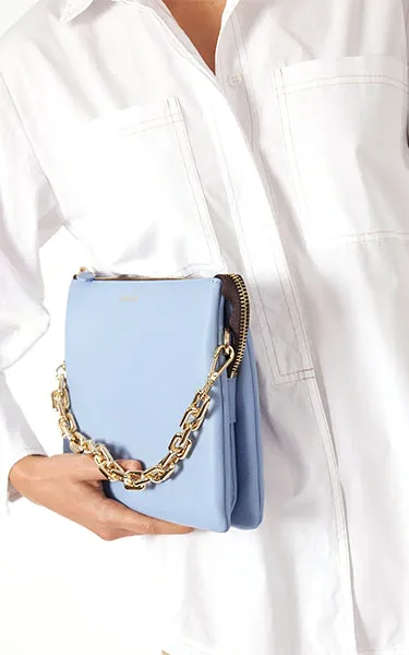 Saben Matilda Crossbody in Hydrangea with Chain