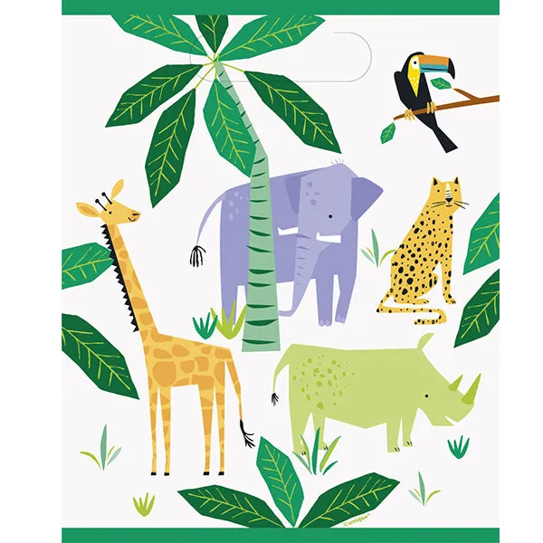 Safari Animals Party Bags 8pk