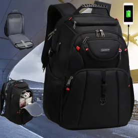 Sleek Large Capacity Backpack with USB Charging Port for Travel