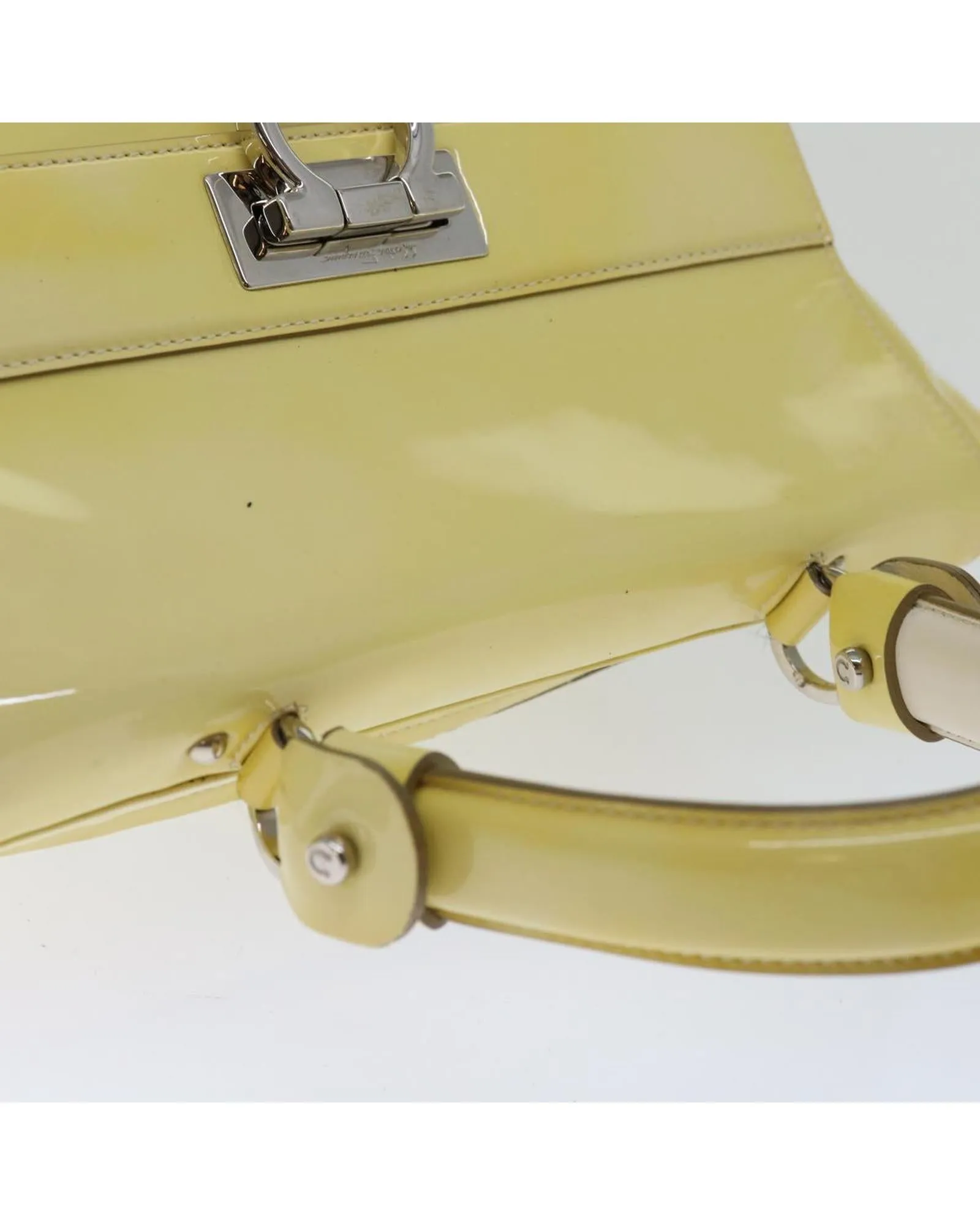 Sofia Gancini Patent Leather Hand Bag with Authenticity