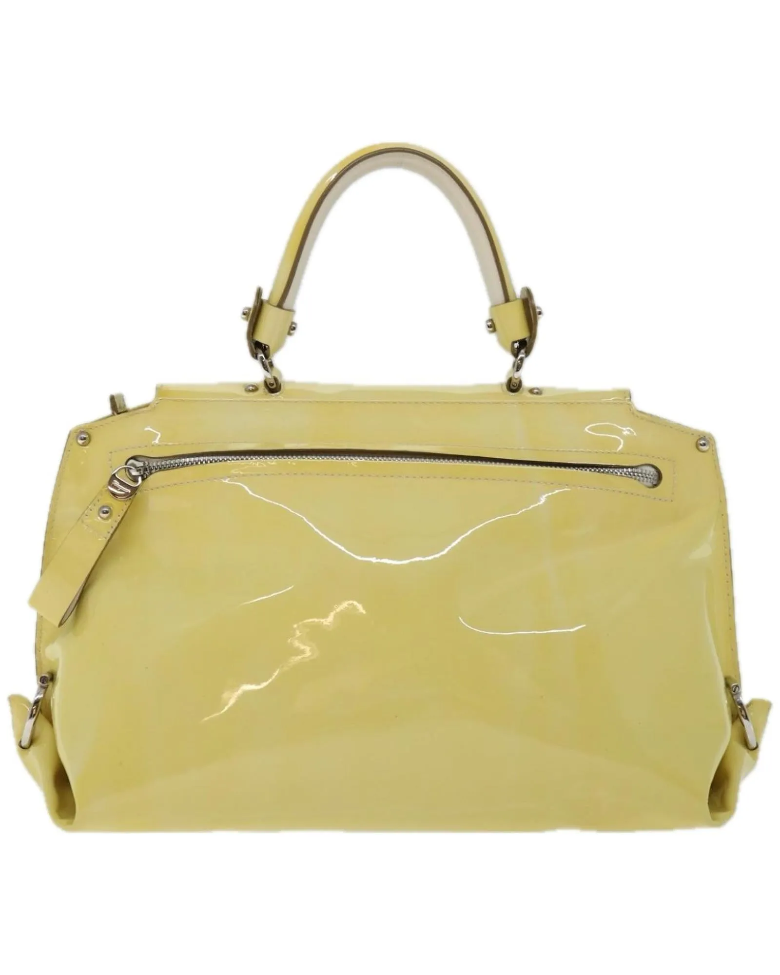 Sofia Gancini Patent Leather Hand Bag with Authenticity