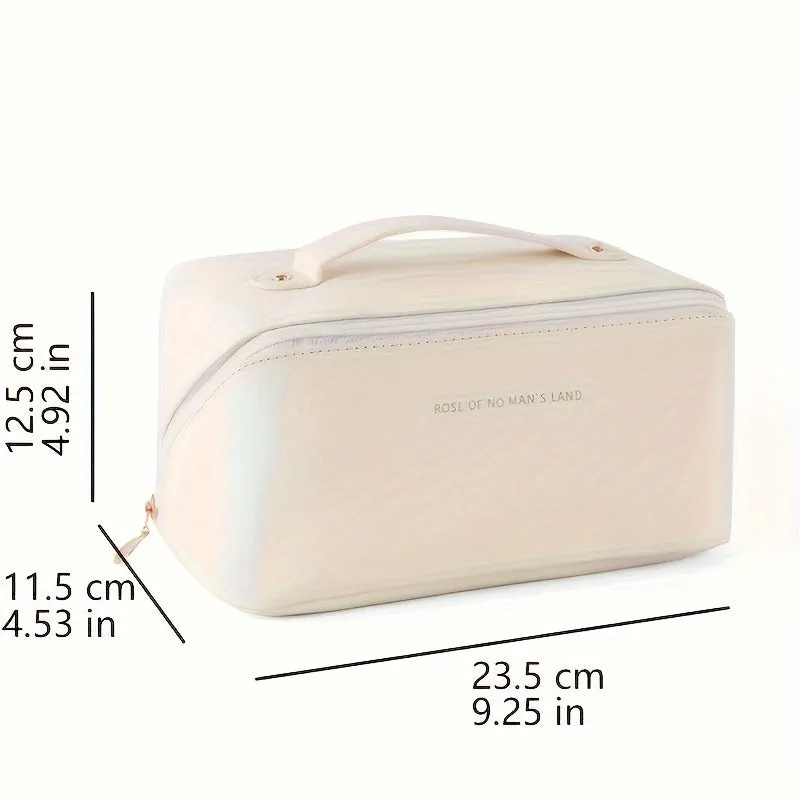 Stylish PU Cosmetic Bag Portable Makeup Storage Solution