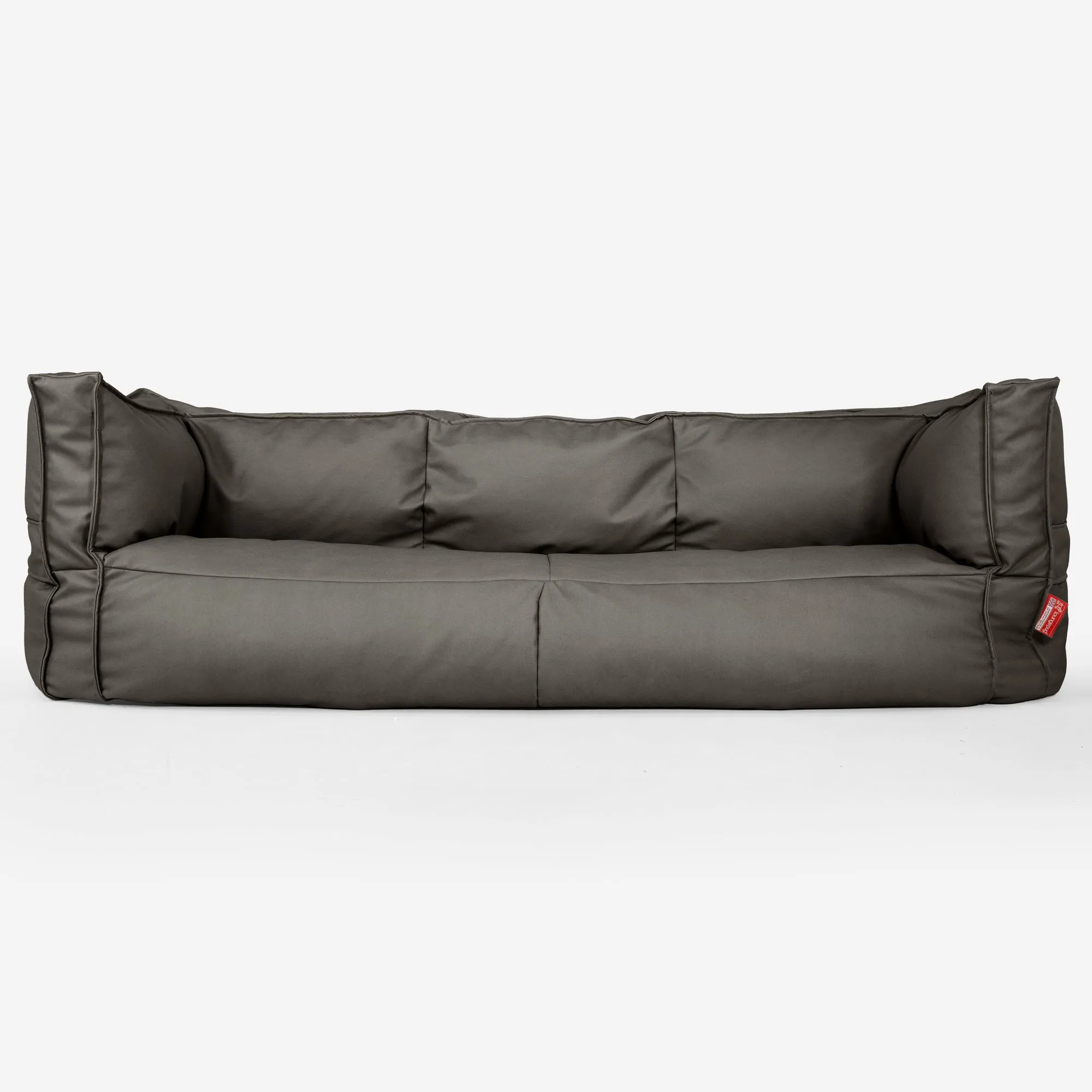 The 3 Seater Albert Sofa Bean Bag - Vegan Leather Grey