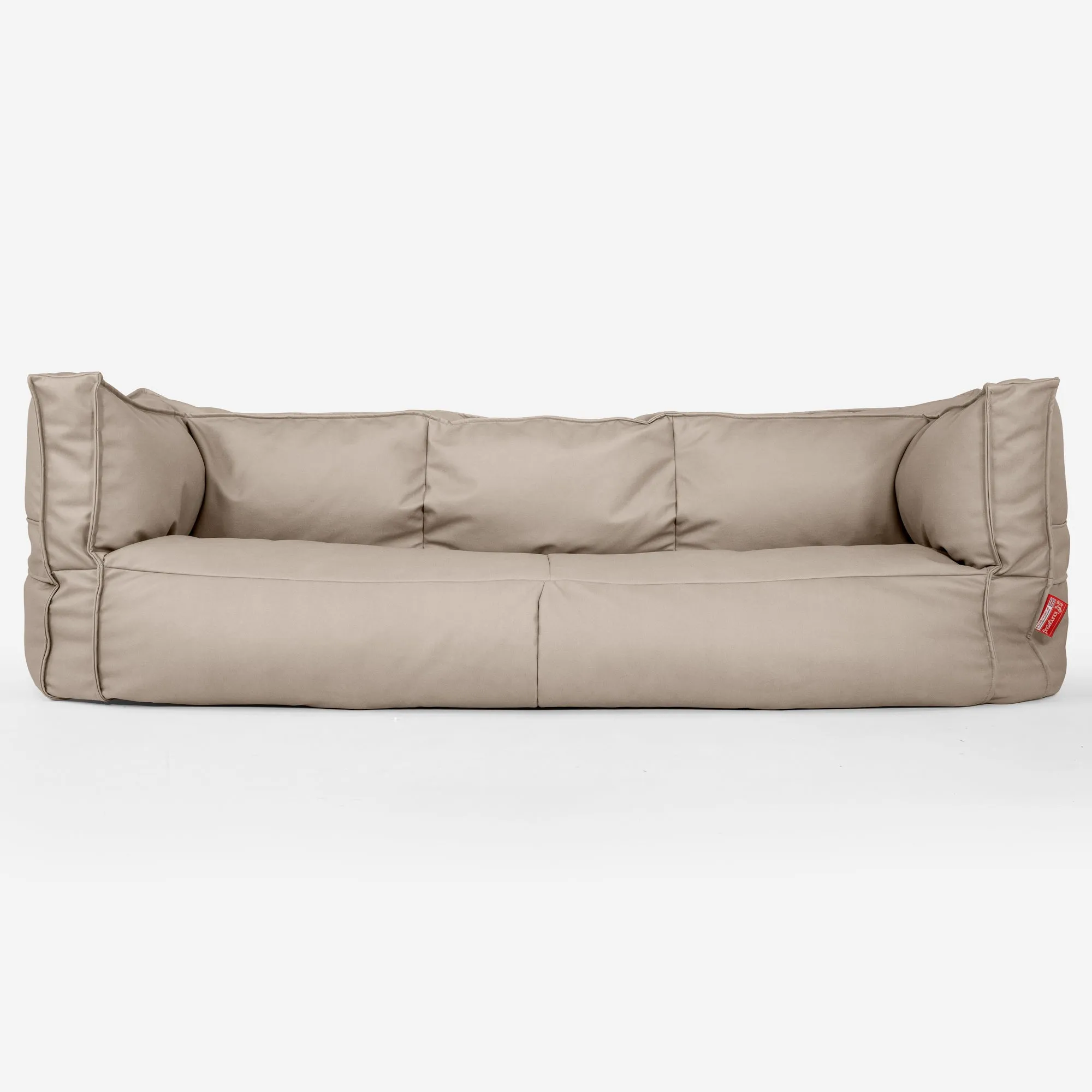 The 3 Seater Albert Sofa Bean Bag - Vegan Leather Ivory