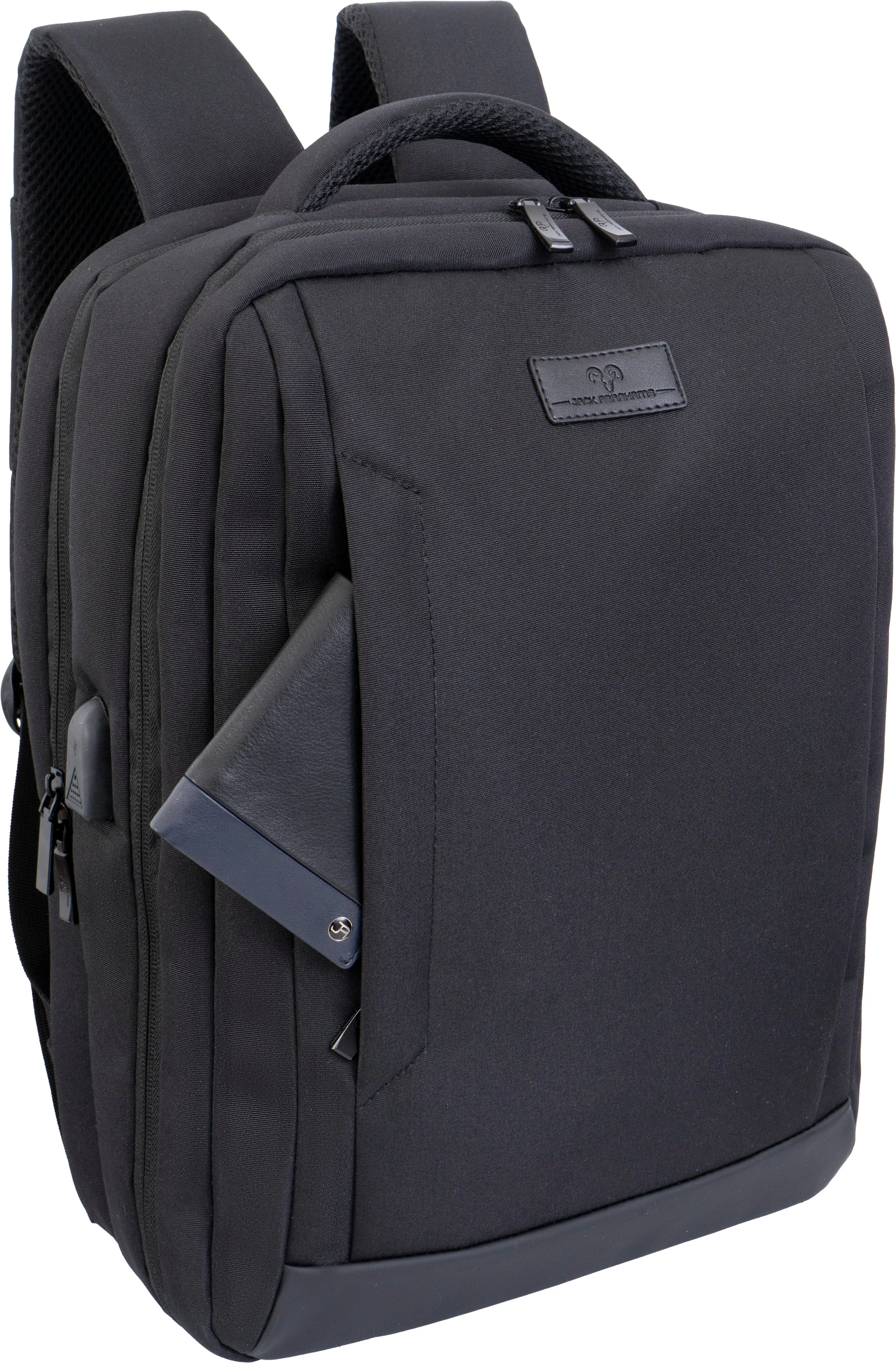 The Collins | 18-In Twill Workbook Backpack with USB Port