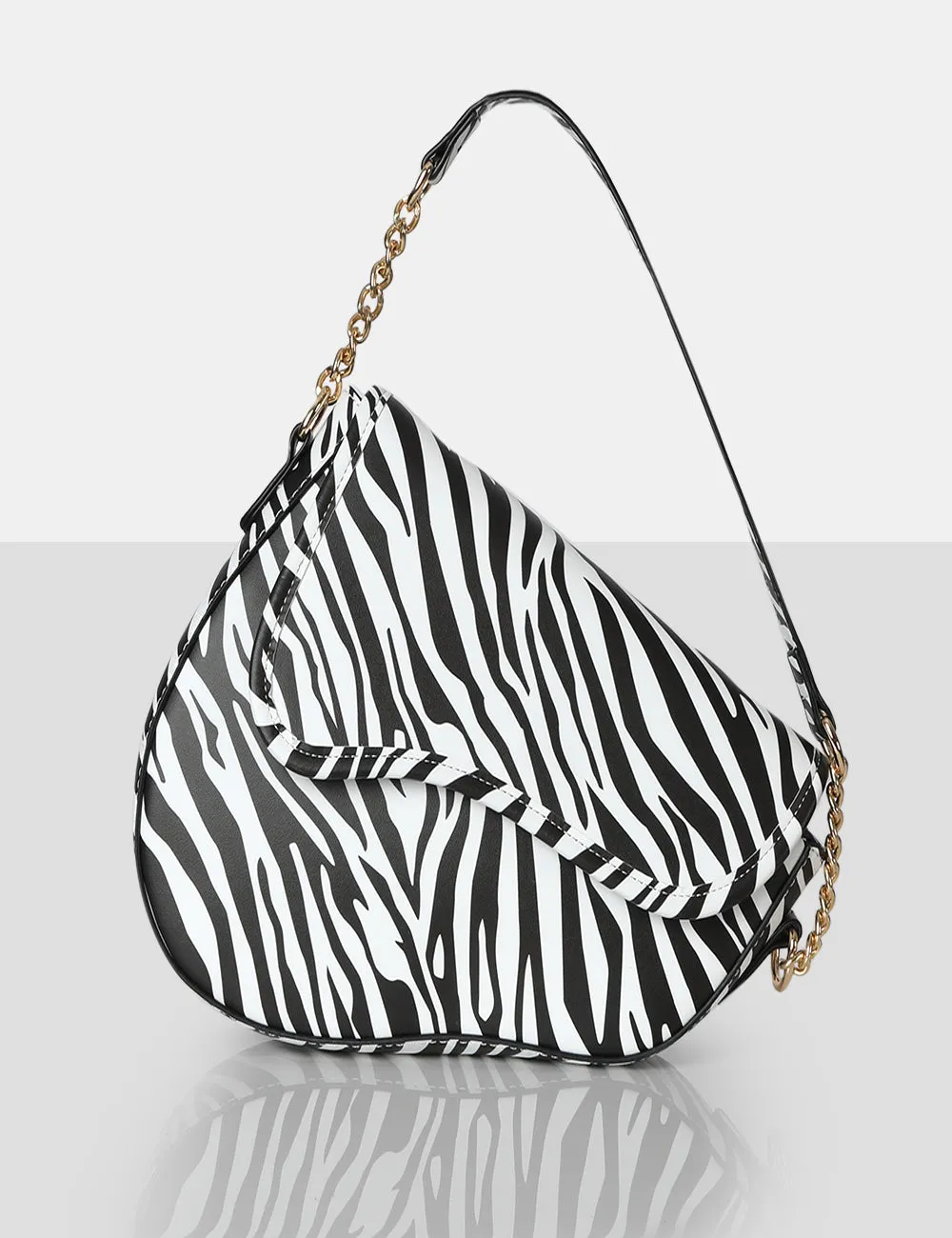 The Fox Zebra Saddle Shoulder Bag