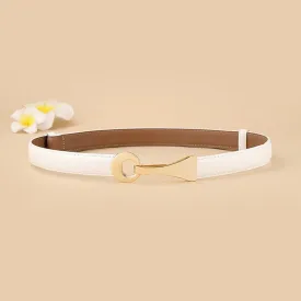 Thin Belt Suit All-Matching Genuine Leather Belt Thin Women's Fashion Belt Belt