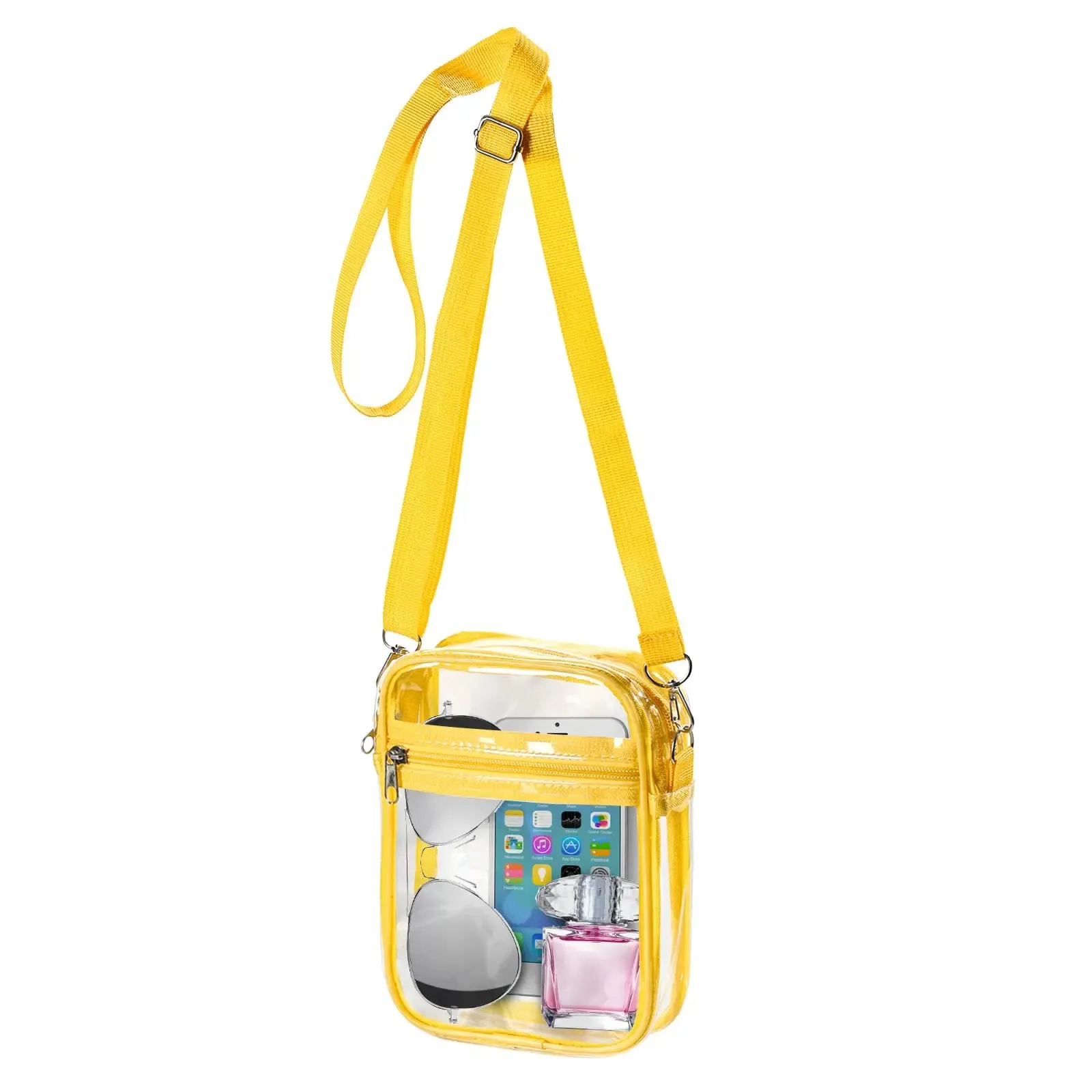 Trendy Transparent Casual Crossbody Handbag