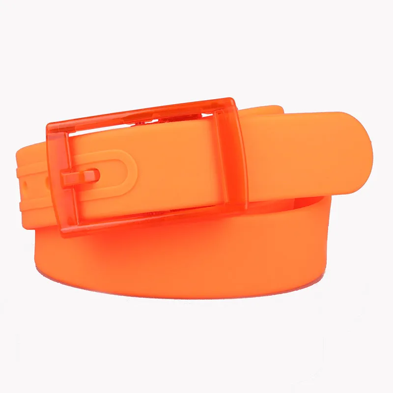 Unisex Belt Plastic Buckle Candy Color Metal-Free Fragrant Belt