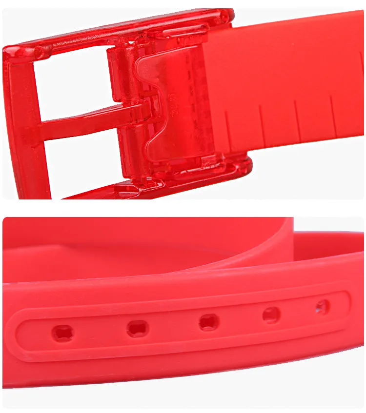 Unisex Belt Plastic Buckle Candy Color Metal-Free Fragrant Belt