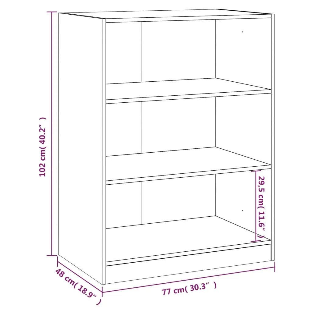 Wardrobe Concrete Grey 77x48x102 cm Engineered Wood