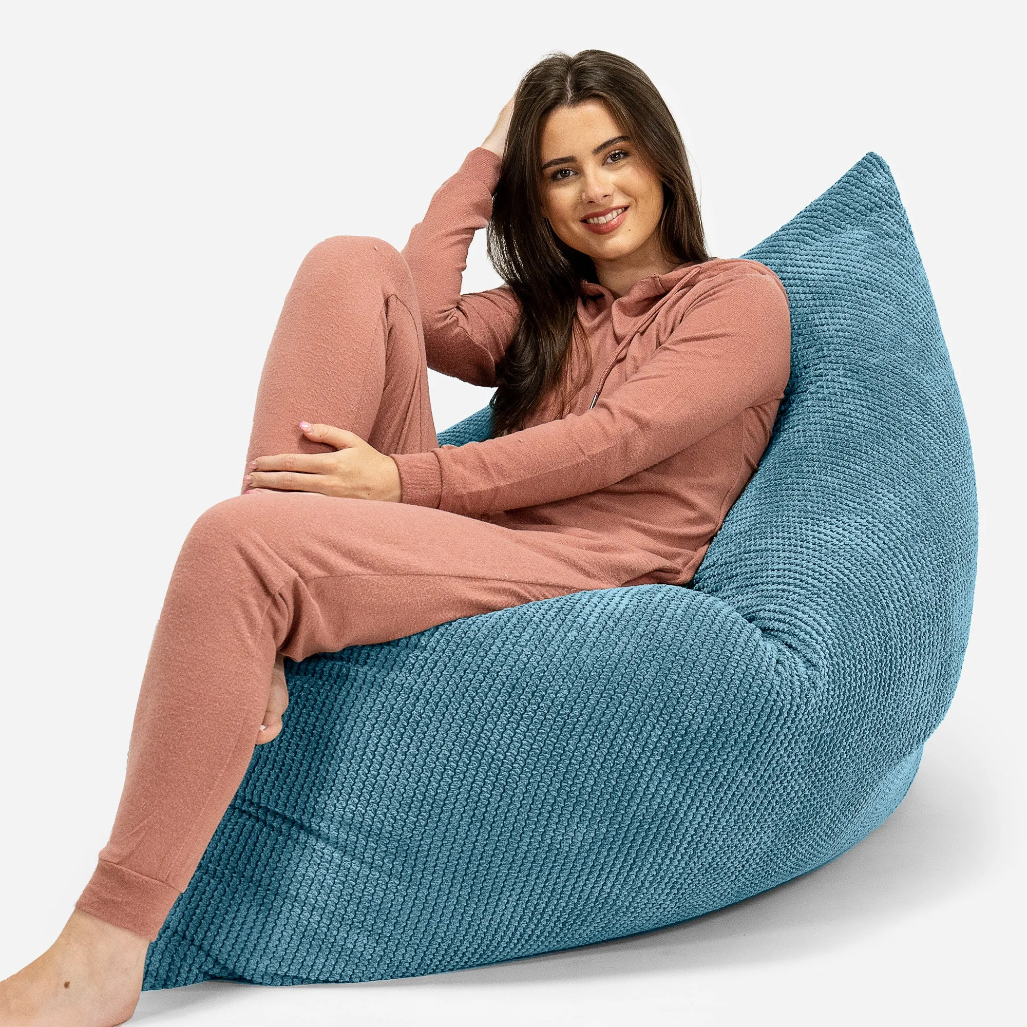 XL Pillow Beanbag - Pom Pom Aegean Blue