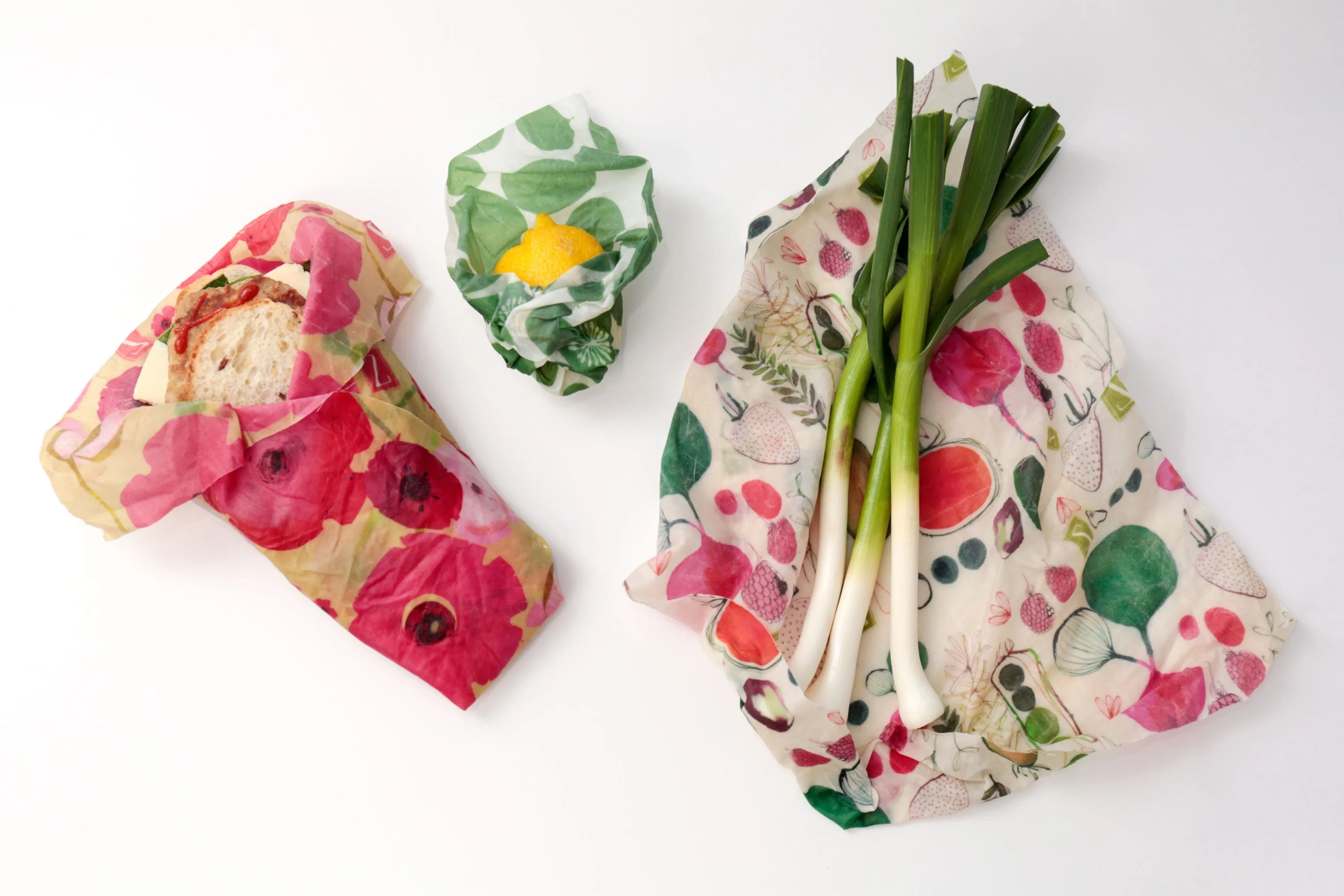 Z Wraps 3-Pack (Small, Medium, Large) Reusable Food Wraps